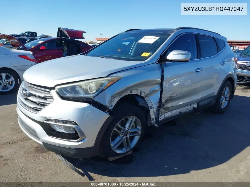 2017 Hyundai Santa Fe Sport 2.4L VIN: 5XYZU3LB1HG447047 Lot: 40701809