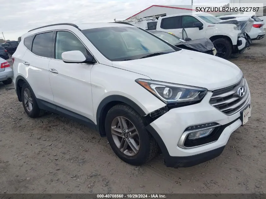 2017 Hyundai Santa Fe Sport 2.4L VIN: 5XYZUDLB2HG432787 Lot: 40708560