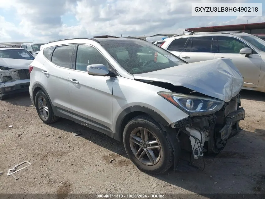 2017 Hyundai Santa Fe Sport 2.4L VIN: 5XYZU3LB8HG490218 Lot: 40711310