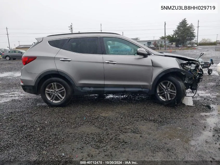 2017 Hyundai Santa Fe Sport 2.4L VIN: 5NMZU3LB8HH029719 Lot: 40712475