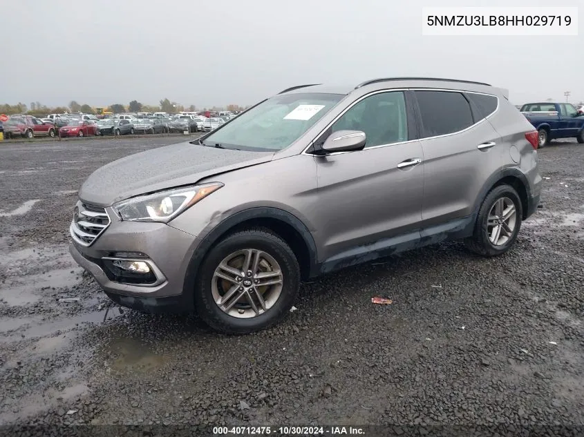 2017 Hyundai Santa Fe Sport 2.4L VIN: 5NMZU3LB8HH029719 Lot: 40712475