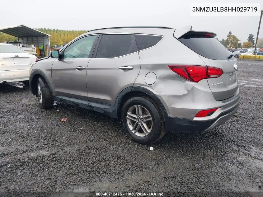 5NMZU3LB8HH029719 2017 Hyundai Santa Fe Sport 2.4L