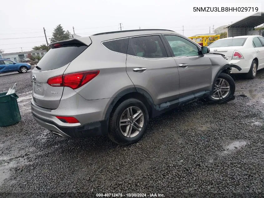 2017 Hyundai Santa Fe Sport 2.4L VIN: 5NMZU3LB8HH029719 Lot: 40712475