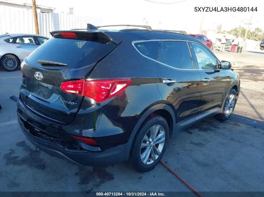 2017 Hyundai Santa Fe Sport 2.0T VIN: 5XYZU4LA3HG480144 Lot: 40713284