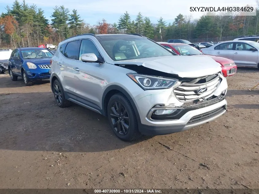 2017 Hyundai Santa Fe Sport 2.0T Ultimate VIN: 5XYZWDLA4HG384629 Lot: 40730900