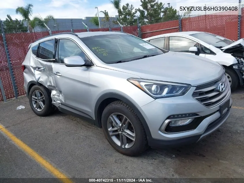 2017 Hyundai Santa Fe Sport 2.4L VIN: 5XYZU3LB6HG390408 Lot: 40742315