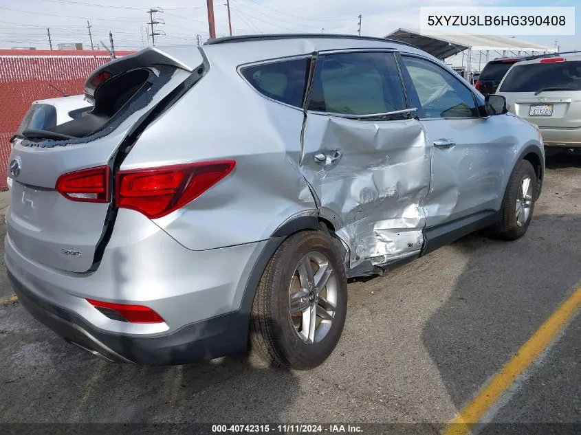 2017 Hyundai Santa Fe Sport 2.4L VIN: 5XYZU3LB6HG390408 Lot: 40742315