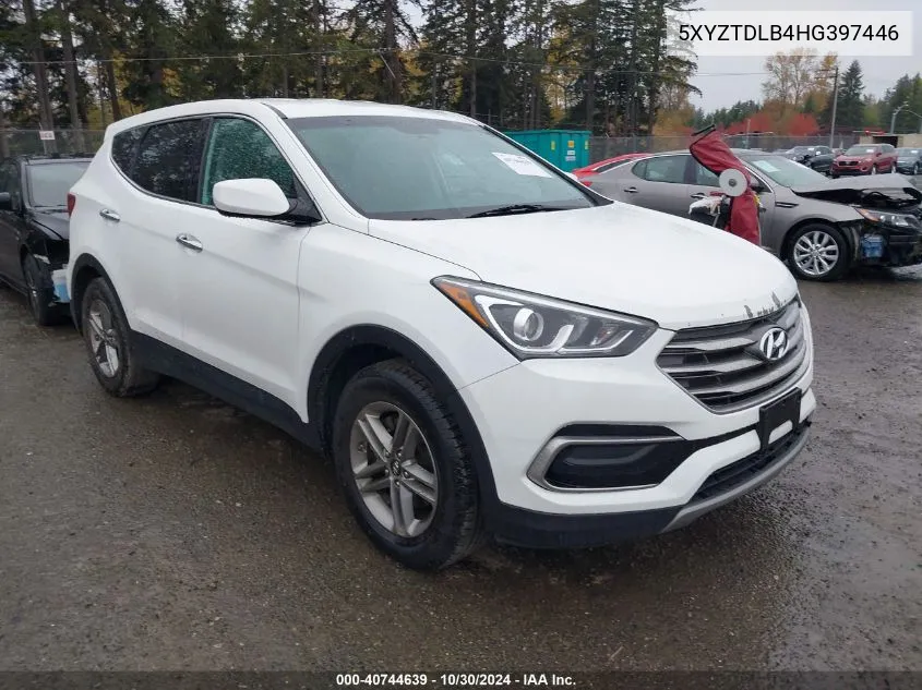 5XYZTDLB4HG397446 2017 Hyundai Santa Fe Sport 2.4L