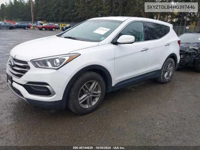 5XYZTDLB4HG397446 2017 Hyundai Santa Fe Sport 2.4L