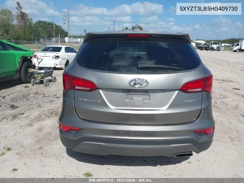 2017 Hyundai Santa Fe Sport 2.4L VIN: 5XYZT3LB5HG409730 Lot: 40747012