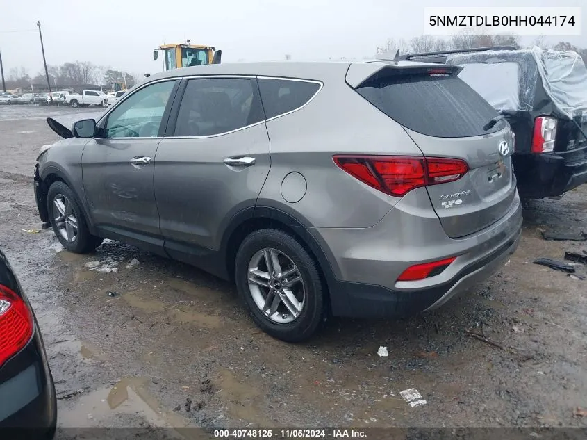 2017 Hyundai Santa Fe Sport 2.4L VIN: 5NMZTDLB0HH044174 Lot: 40748125