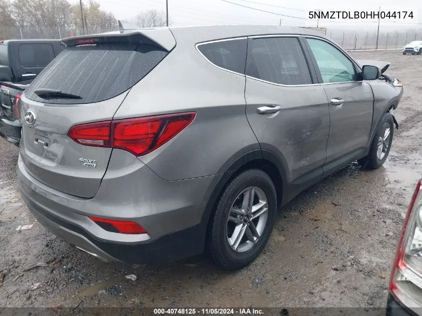 2017 Hyundai Santa Fe Sport 2.4L VIN: 5NMZTDLB0HH044174 Lot: 40748125