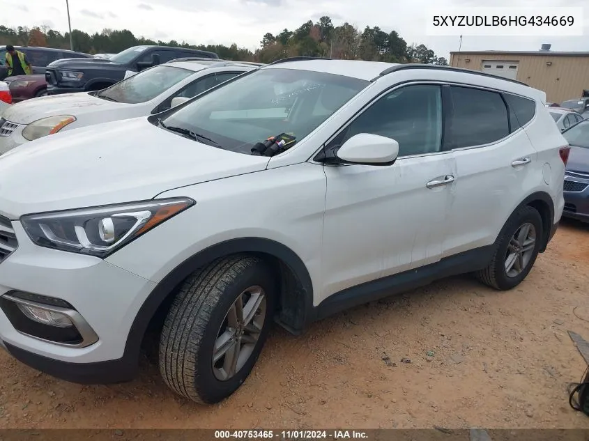 2017 Hyundai Santa Fe Sport 2.4L VIN: 5XYZUDLB6HG434669 Lot: 40753465