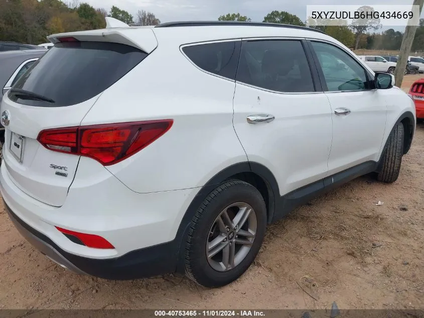 2017 Hyundai Santa Fe Sport 2.4L VIN: 5XYZUDLB6HG434669 Lot: 40753465