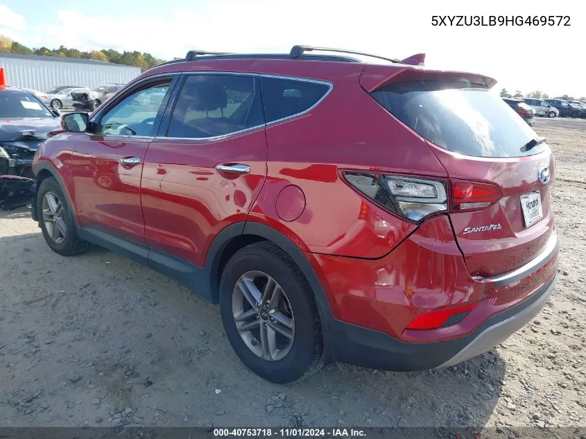 2017 Hyundai Santa Fe Sport 2.4L VIN: 5XYZU3LB9HG469572 Lot: 40753718