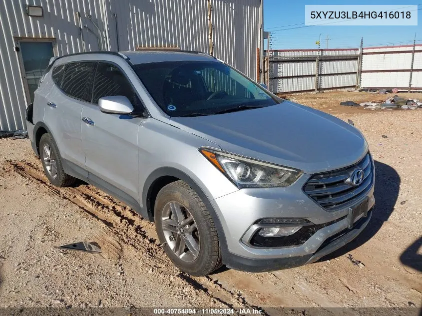 2017 Hyundai Santa Fe Sport 2.4L VIN: 5XYZU3LB4HG416018 Lot: 40754894