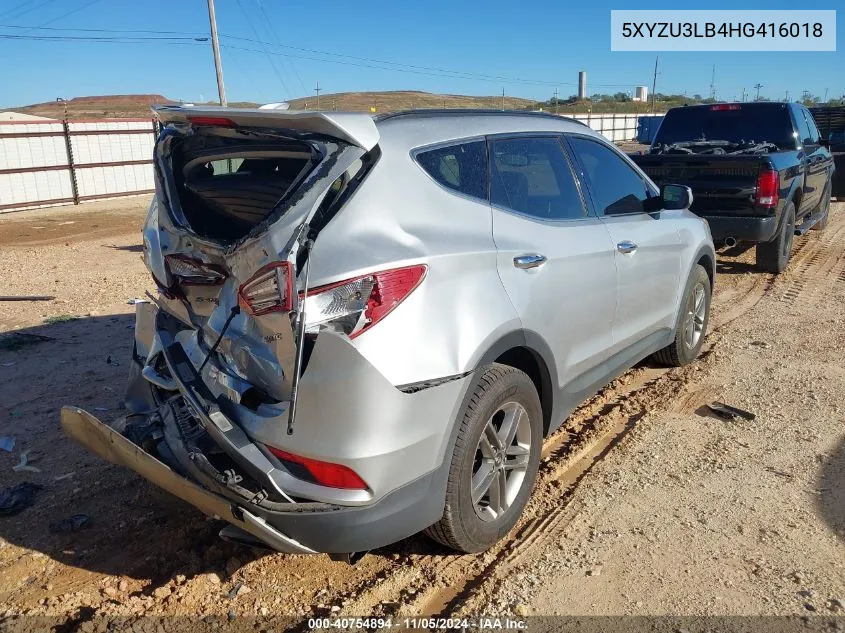 2017 Hyundai Santa Fe Sport 2.4L VIN: 5XYZU3LB4HG416018 Lot: 40754894