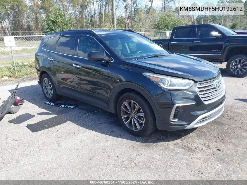 KM8SMDHF5HU192612 2017 Hyundai Santa Fe Se