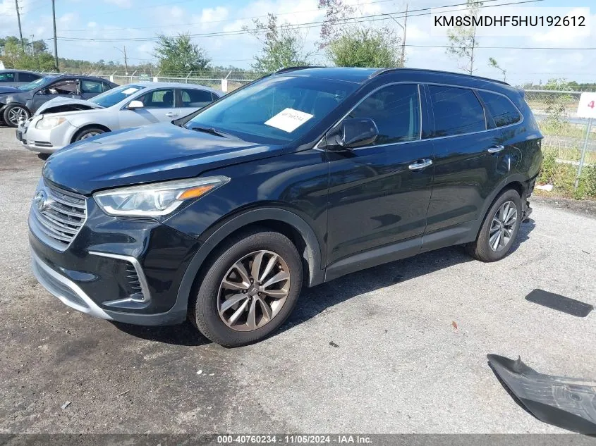 KM8SMDHF5HU192612 2017 Hyundai Santa Fe Se