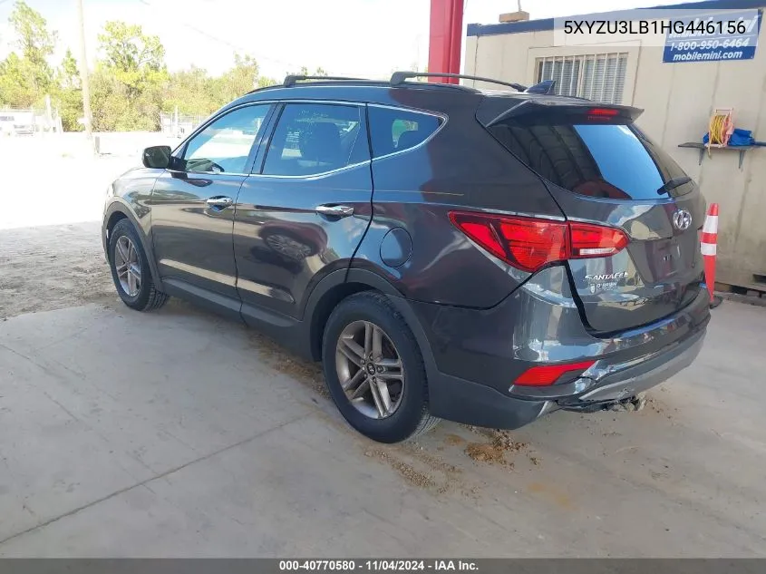 2017 Hyundai Santa Fe Sport 2.4L VIN: 5XYZU3LB1HG446156 Lot: 40770580