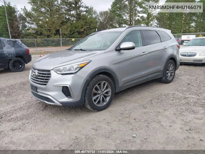 2017 Hyundai Santa Fe Se VIN: KM8SMDHF4HU166079 Lot: 40770703