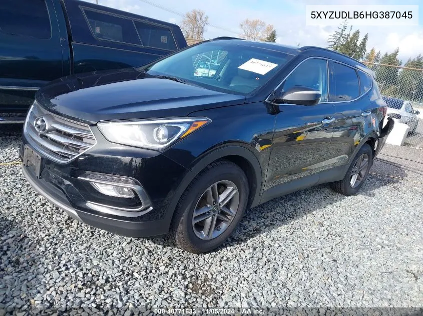 2017 Hyundai Santa Fe Sport 2.4L VIN: 5XYZUDLB6HG387045 Lot: 40771633