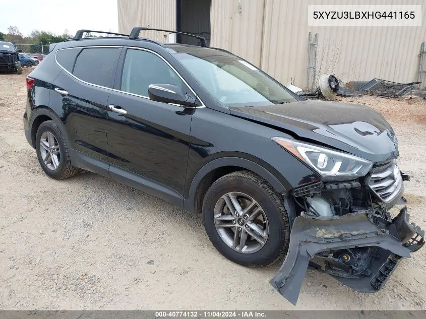 2017 Hyundai Santa Fe Sport 2.4L VIN: 5XYZU3LBXHG441165 Lot: 40774132