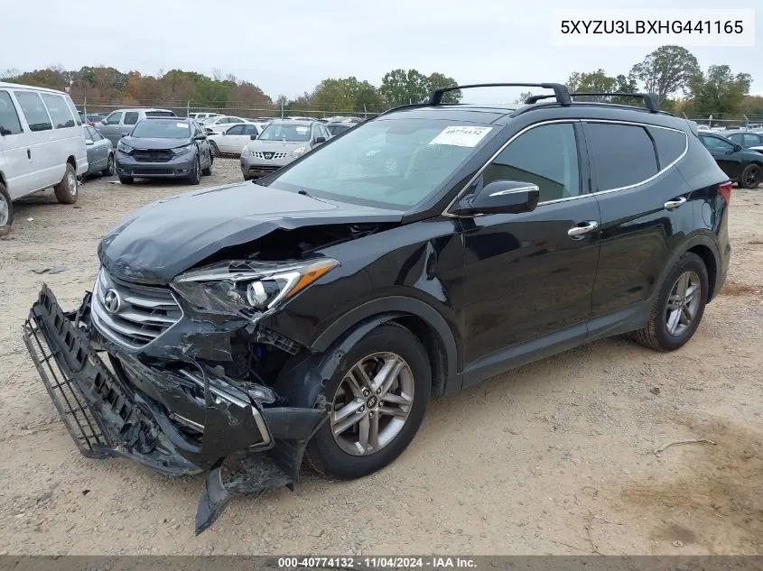 2017 Hyundai Santa Fe Sport 2.4L VIN: 5XYZU3LBXHG441165 Lot: 40774132