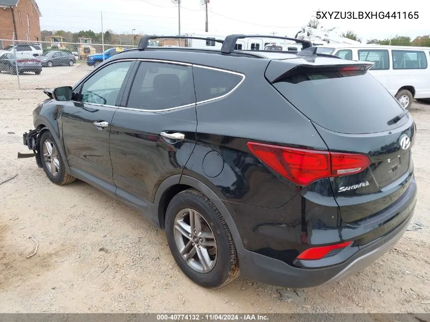 2017 Hyundai Santa Fe Sport 2.4L VIN: 5XYZU3LBXHG441165 Lot: 40774132