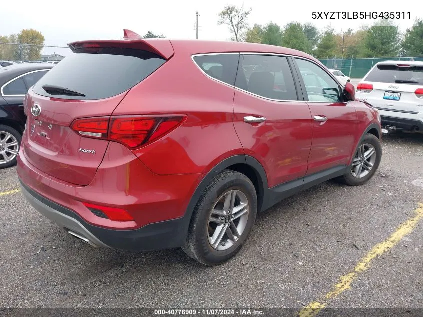 2017 Hyundai Santa Fe Sport 2.4L VIN: 5XYZT3LB5HG435311 Lot: 40776909