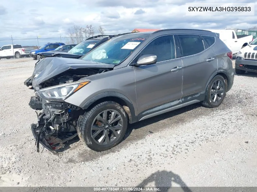 2017 Hyundai Santa Fe Sport 2.0T Ultimate VIN: 5XYZW4LA3HG395833 Lot: 40778348