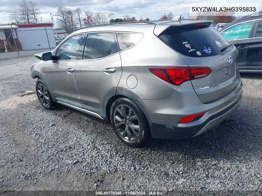 2017 Hyundai Santa Fe Sport 2.0T Ultimate VIN: 5XYZW4LA3HG395833 Lot: 40778348