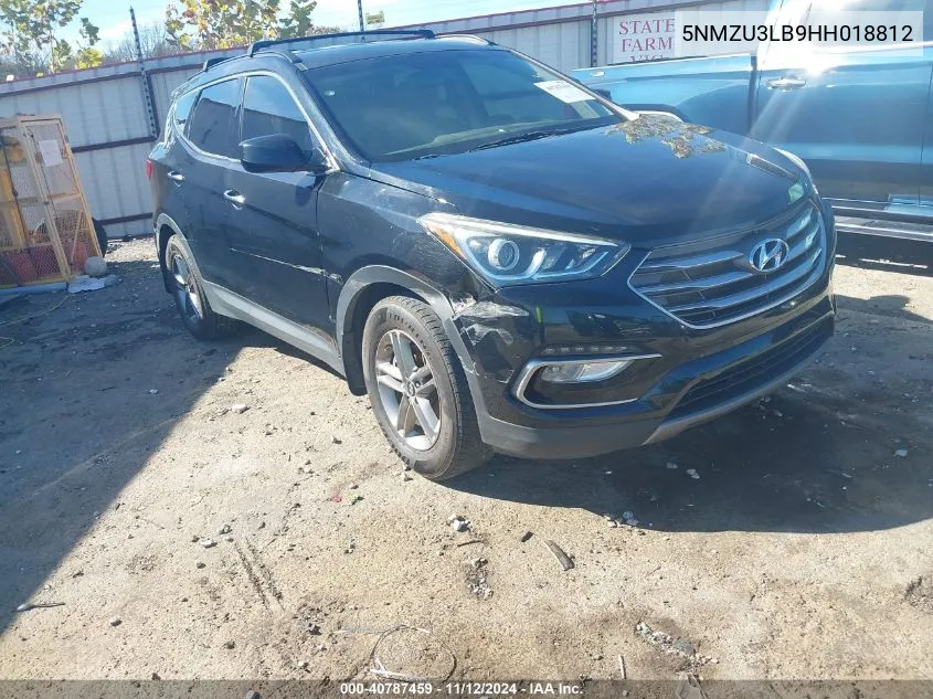 2017 Hyundai Santa Fe Sport 2.4L VIN: 5NMZU3LB9HH018812 Lot: 40787459