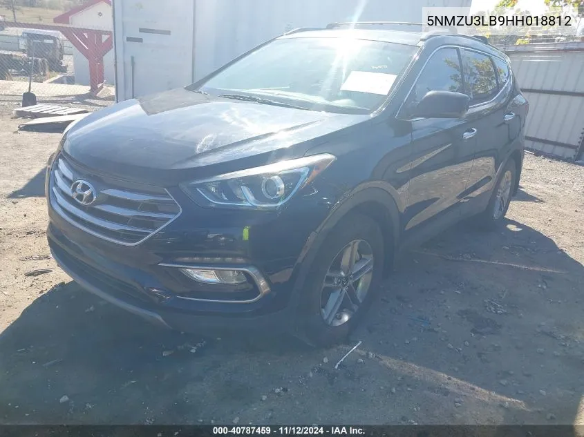 2017 Hyundai Santa Fe Sport 2.4L VIN: 5NMZU3LB9HH018812 Lot: 40787459