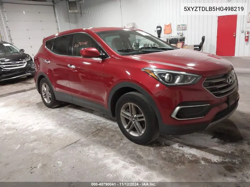 2017 Hyundai Santa Fe Sport 2.4L VIN: 5XYZTDLB5HG498219 Lot: 40790041