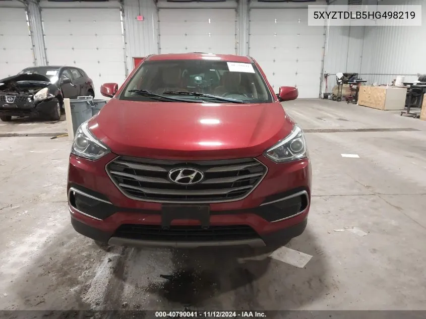 2017 Hyundai Santa Fe Sport 2.4L VIN: 5XYZTDLB5HG498219 Lot: 40790041