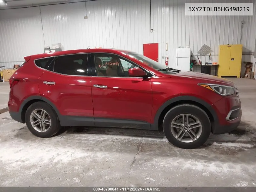 2017 Hyundai Santa Fe Sport 2.4L VIN: 5XYZTDLB5HG498219 Lot: 40790041