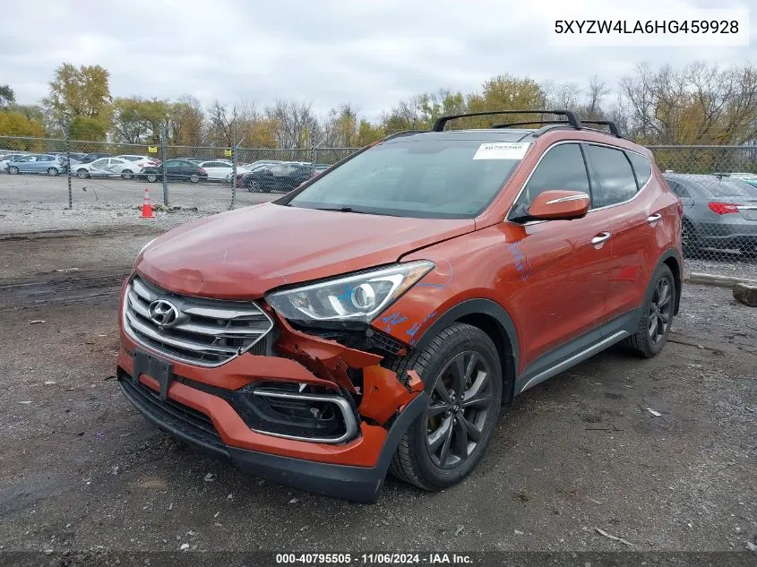 2017 Hyundai Santa Fe Sport 2.0T Ultimate VIN: 5XYZW4LA6HG459928 Lot: 40795505