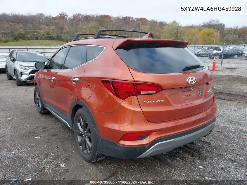 2017 Hyundai Santa Fe Sport 2.0T Ultimate VIN: 5XYZW4LA6HG459928 Lot: 40795505