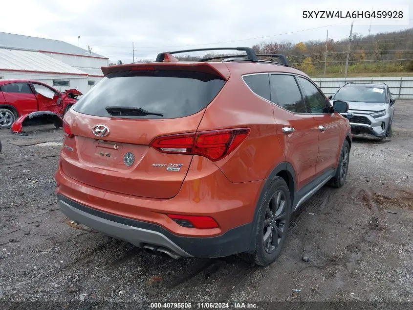 2017 Hyundai Santa Fe Sport 2.0T Ultimate VIN: 5XYZW4LA6HG459928 Lot: 40795505