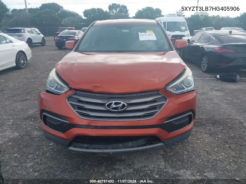 2017 Hyundai Santa Fe Sport 2.4L VIN: 5XYZT3LB7HG405906 Lot: 40797492