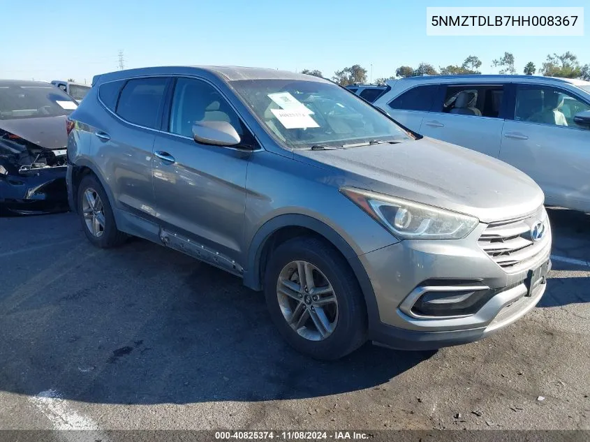 2017 Hyundai Santa Fe Sport 2.4L VIN: 5NMZTDLB7HH008367 Lot: 40825374