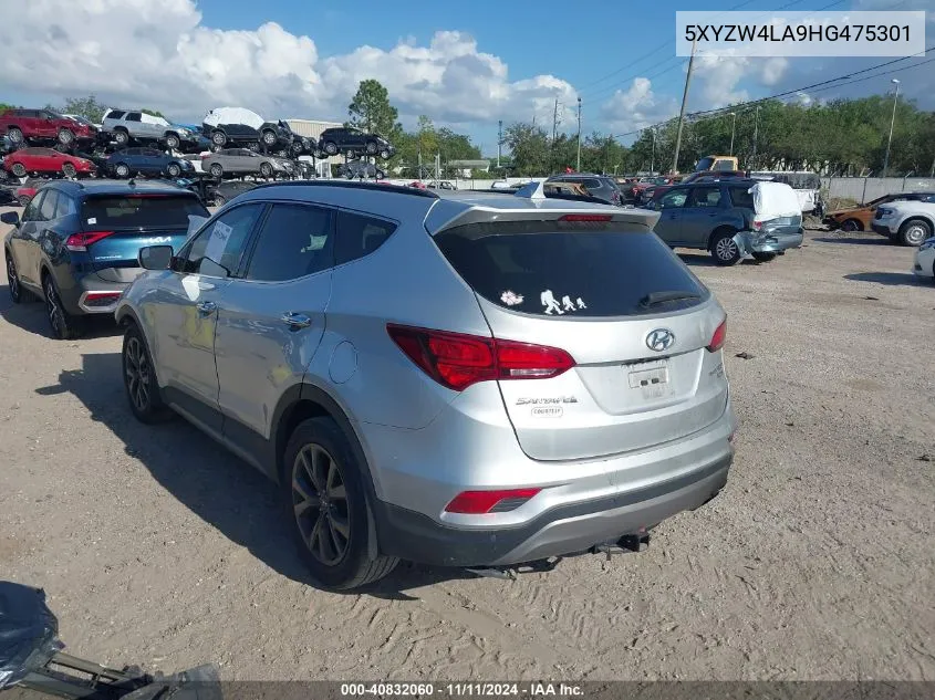 2017 Hyundai Santa Fe Sport 2.0T Ultimate VIN: 5XYZW4LA9HG475301 Lot: 40832060