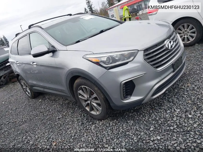 KM8SMDHF6HU230123 2017 Hyundai Santa Fe Se