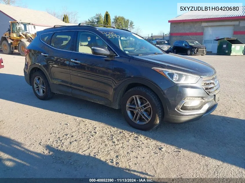 5XYZUDLB1HG420680 2017 Hyundai Santa Fe Sport 2.4L