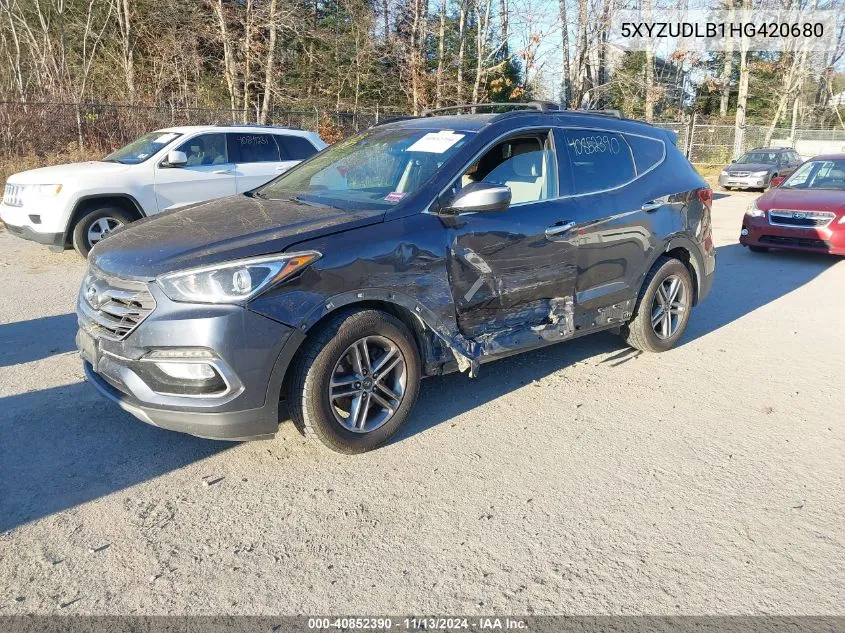 5XYZUDLB1HG420680 2017 Hyundai Santa Fe Sport 2.4L