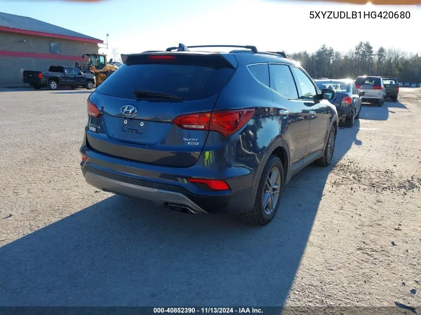 5XYZUDLB1HG420680 2017 Hyundai Santa Fe Sport 2.4L