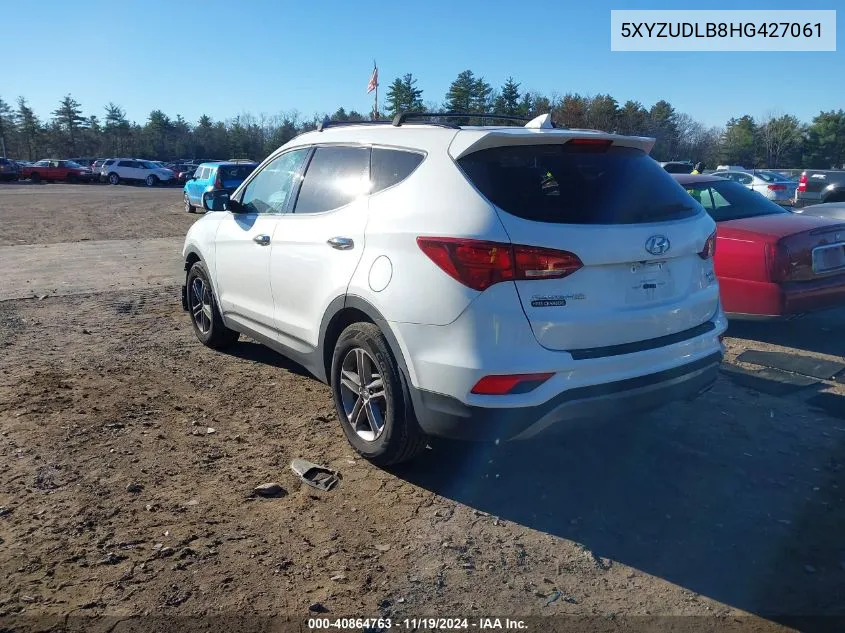 2017 Hyundai Santa Fe Sport 2.4L VIN: 5XYZUDLB8HG427061 Lot: 40864763