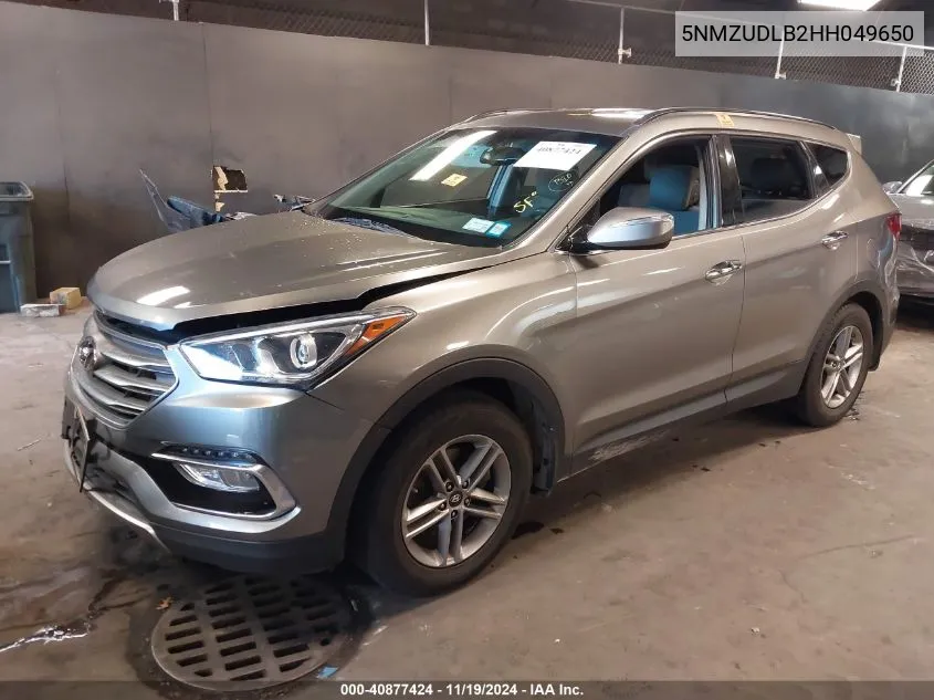 2017 Hyundai Santa Fe Sport 2.4L VIN: 5NMZUDLB2HH049650 Lot: 40877424