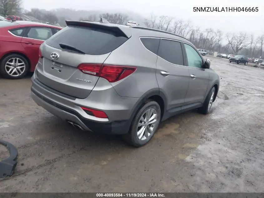 2017 Hyundai Santa Fe Sport 2.0T VIN: 5NMZU4LA1HH046665 Lot: 40893584